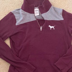 Pink Burgundy Quarter Zip!
